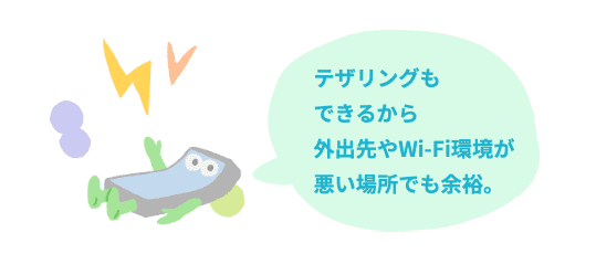 ahamoのテザリング